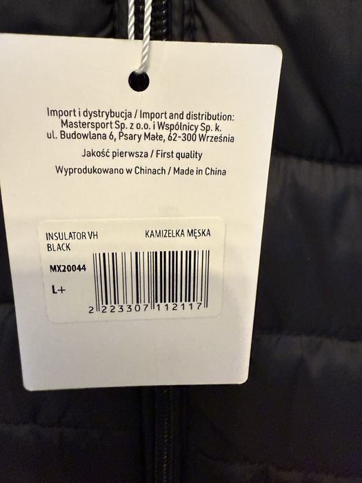 Kamizelka, bezrękawnik męski NOWY z metką  Monotox r. L+ czarny