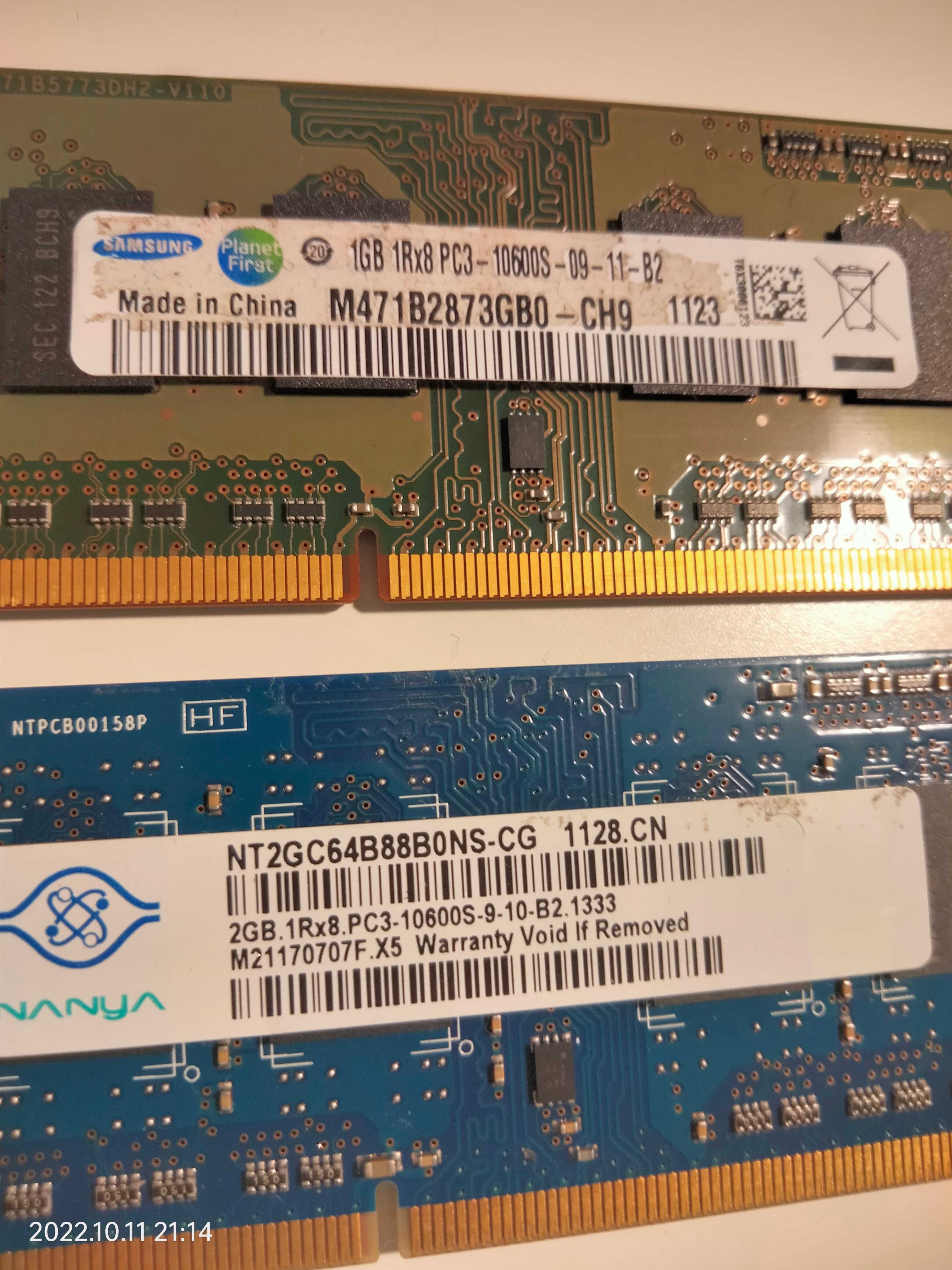 RAM DDR3 1333MHz 1,5v