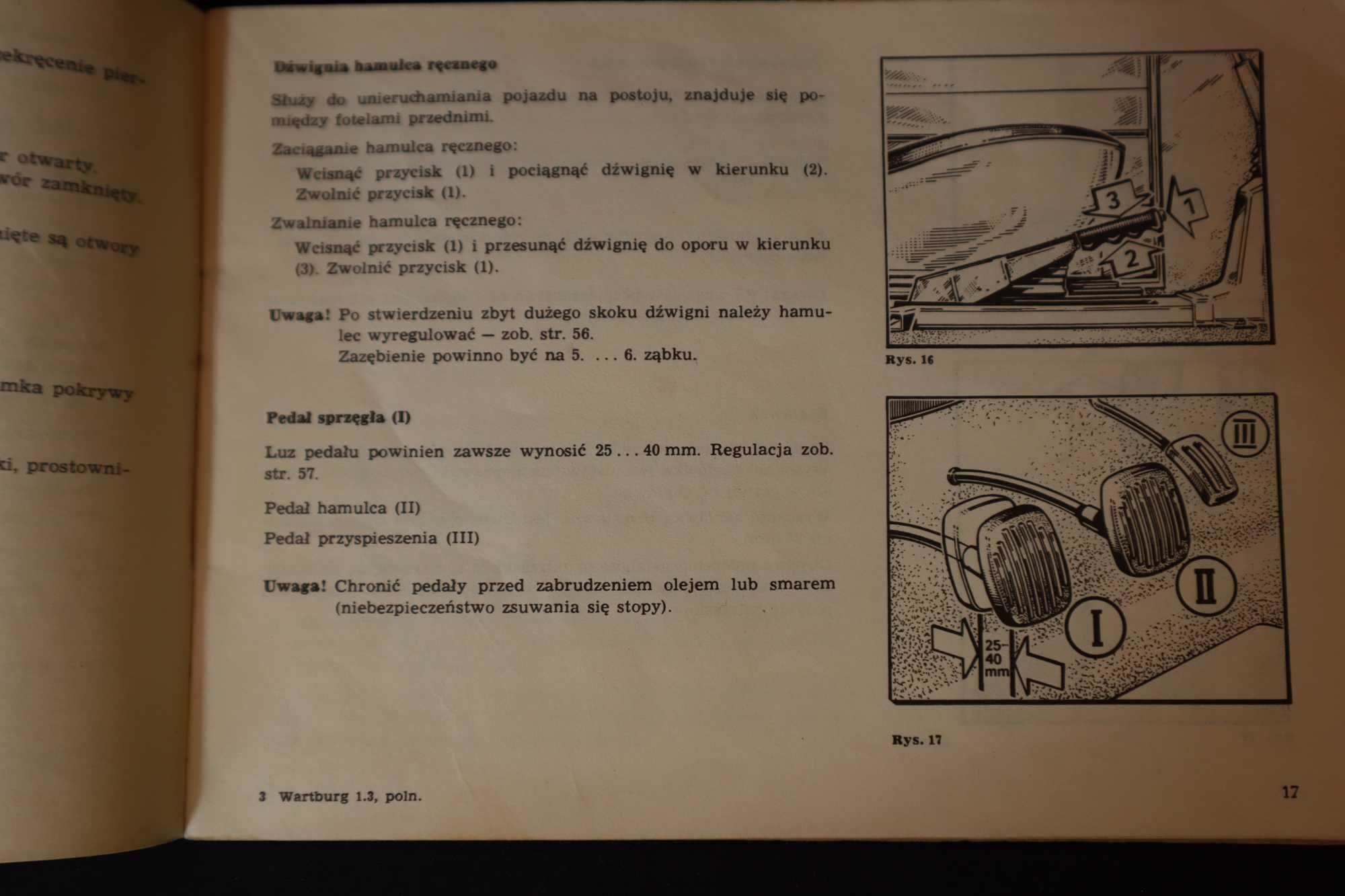 Instrukcja  użytkowania WARTBURG IFA1988  b091653