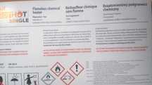 Bezpłomieniowy podgrzewacz chemiczny