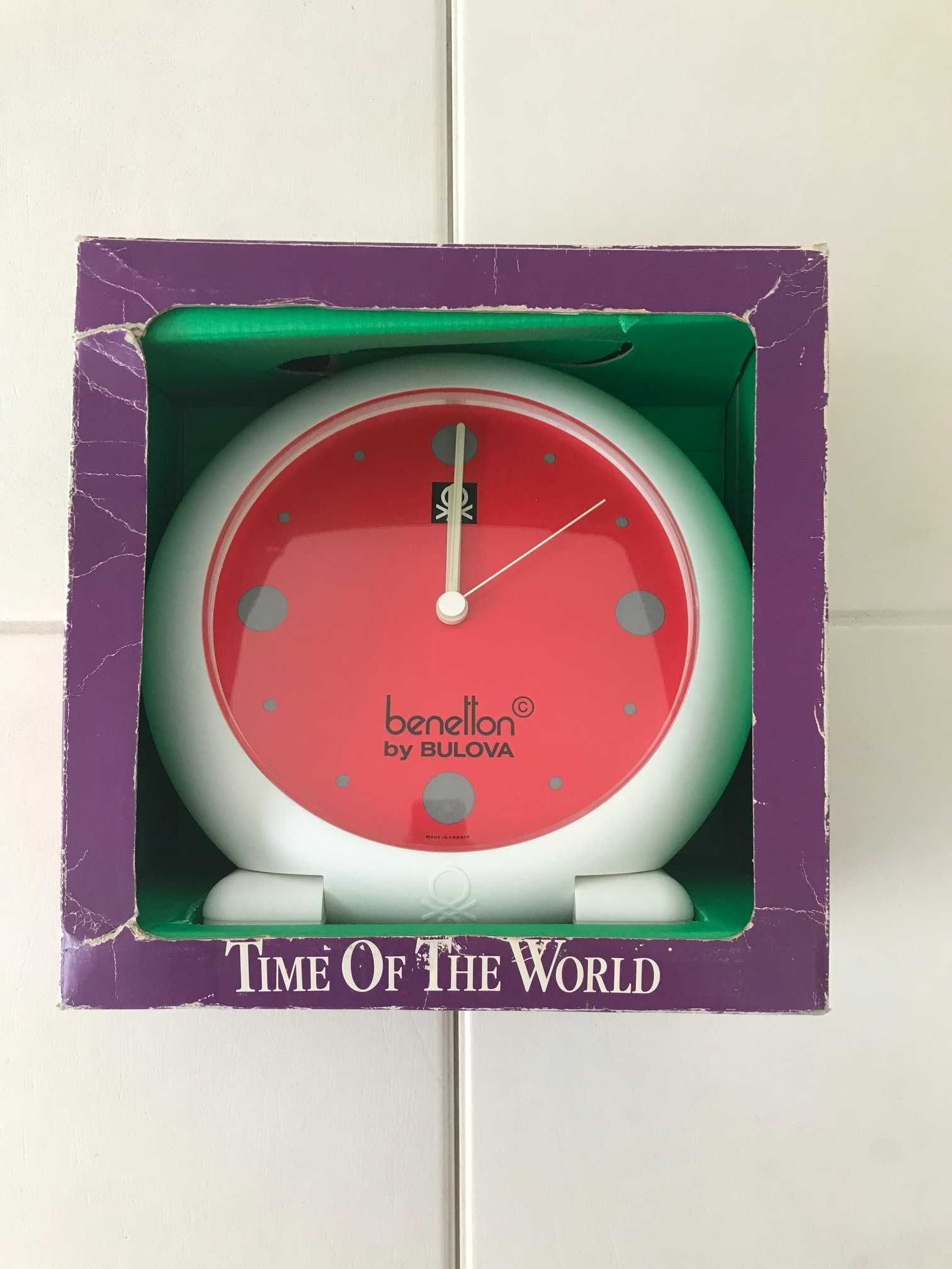 Relógio de mesa Benetton - NOVO