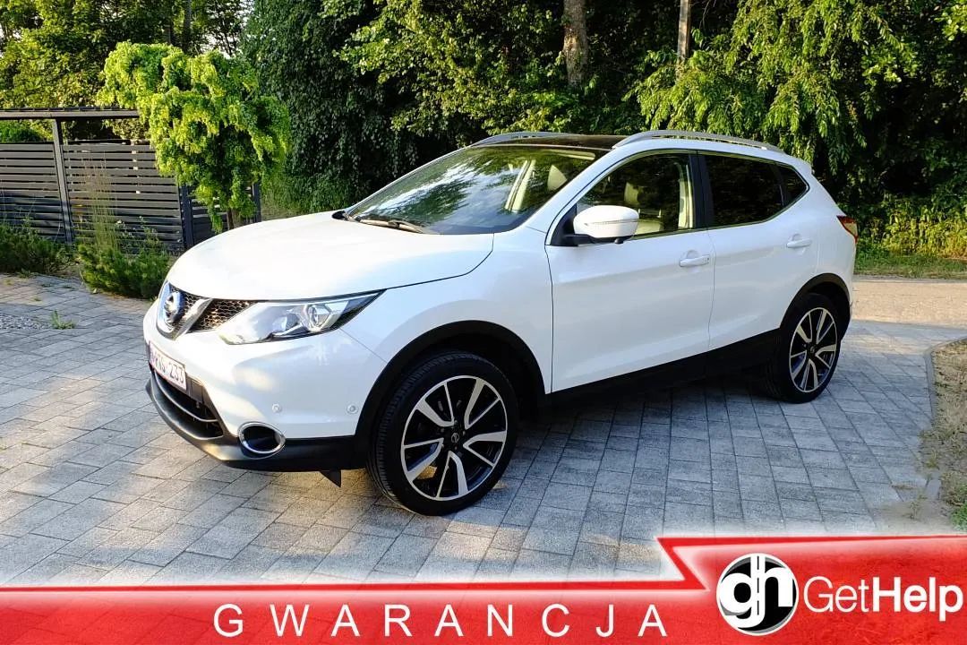 Nissan Qashqai 1.2 Benzyna Biała Perła Navi Kamera 360 Skóra Panorama Serwis Polecam!