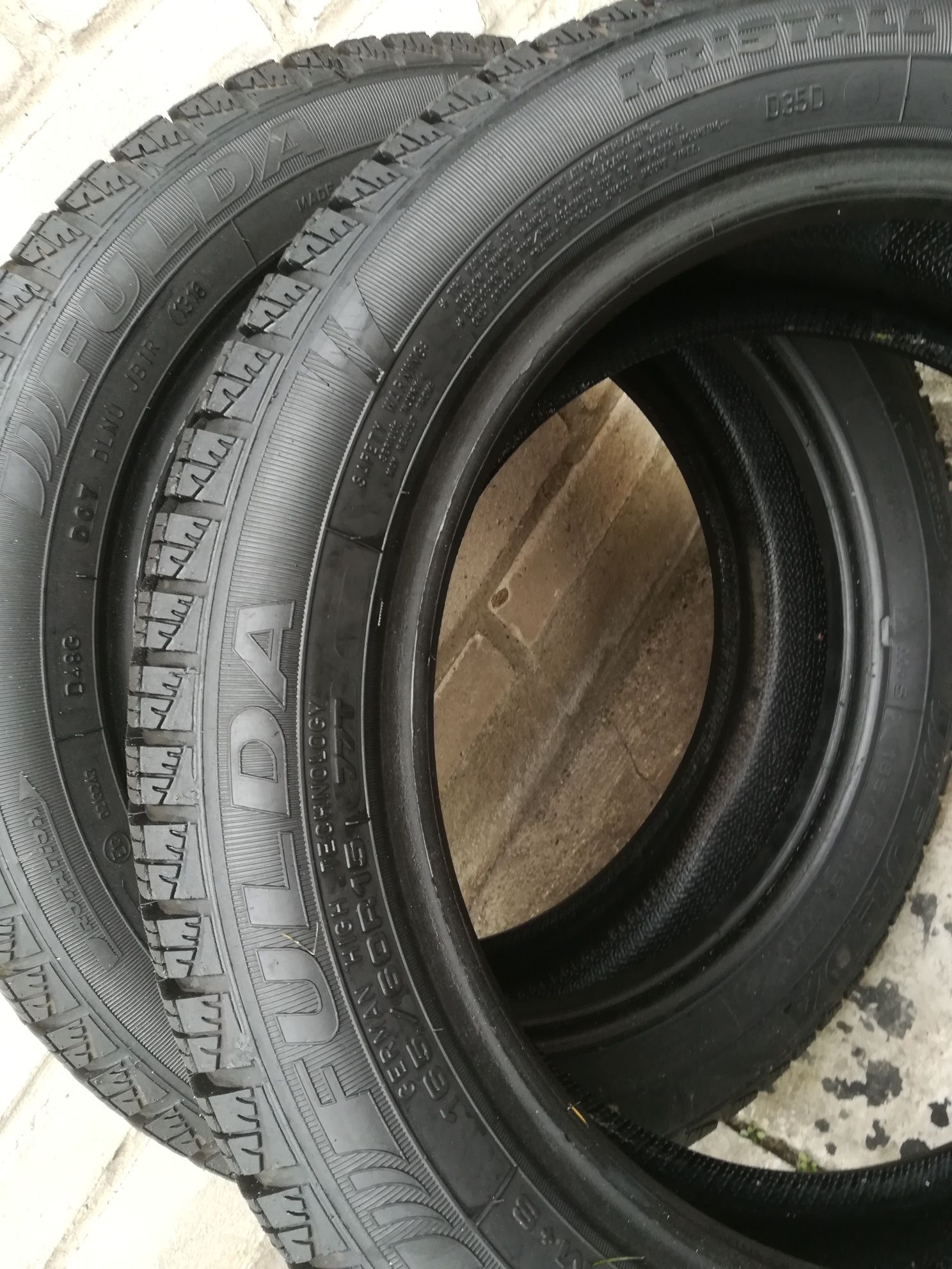 2 sztuki opony zimowe 165/60R15 Fulda Kristall Montero3 para opon zima