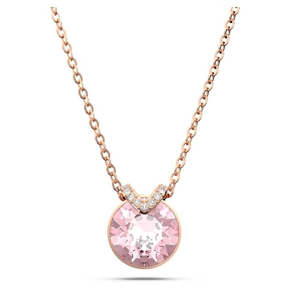 Naszyjnik Swarovski - Bella V, Pink, Rose Gold