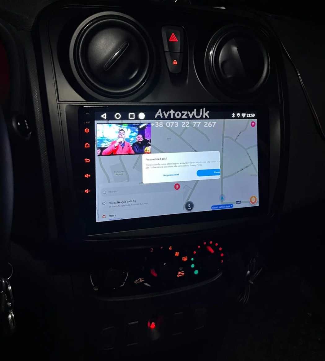 Магнитола RENAULT Logan MCV Sandero DACIA Lodgy GPS CarPlay Android 13