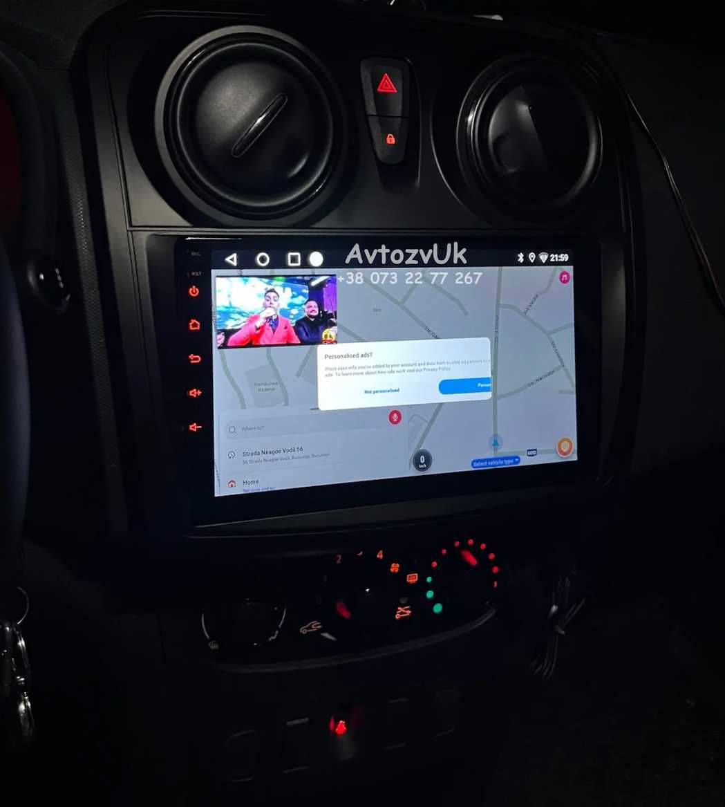 Магнитола RENAULT Logan MCV Sandero DACIA Lodgy DOKKER CarPlay Android