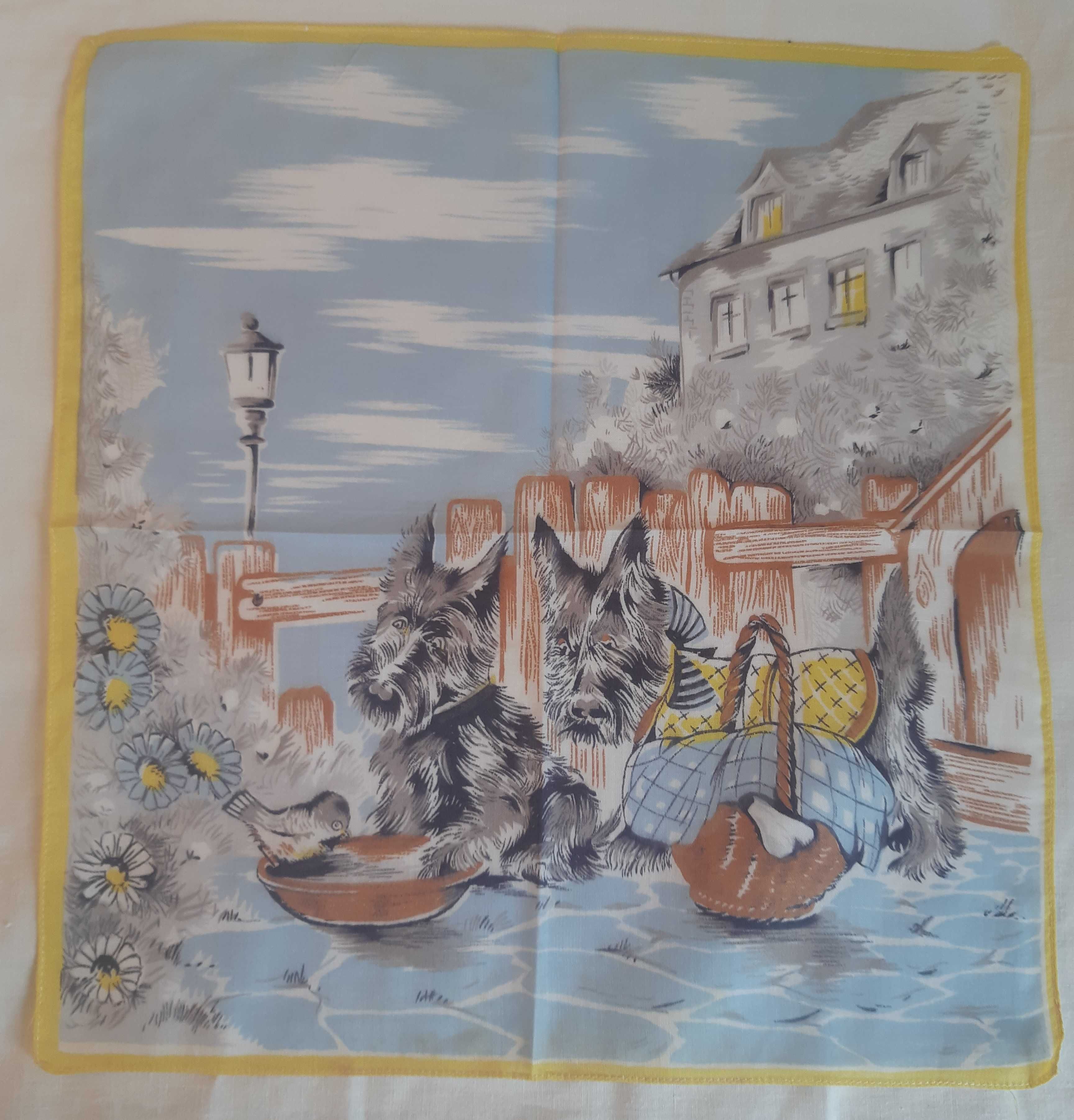 Conjunto de 6 Lencinhos de Mão Criança Anos 60