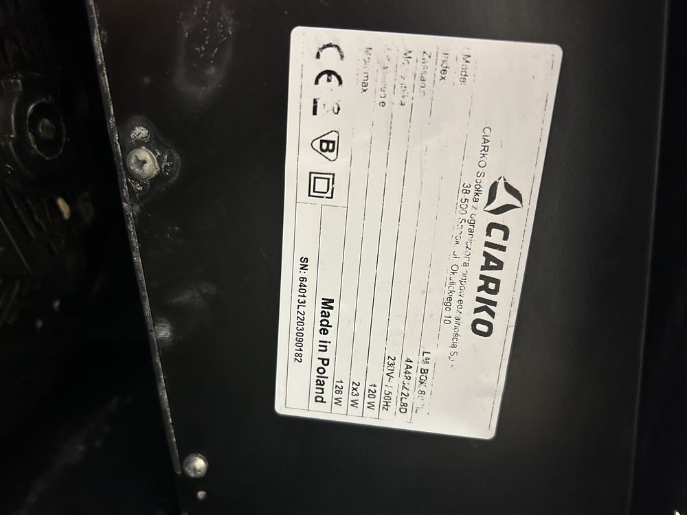 Okap podszawkowy ciarko lm box 60