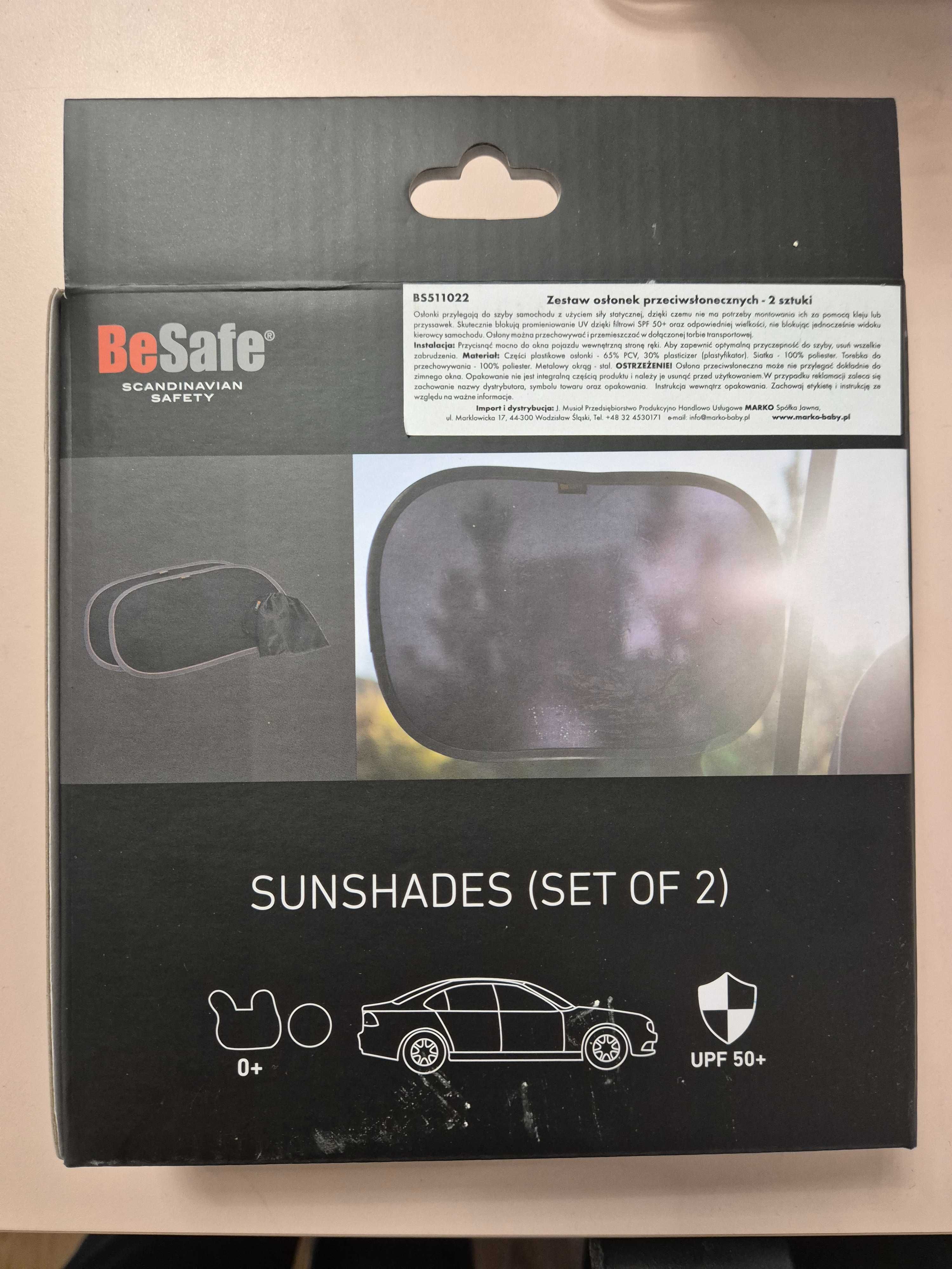 Be Safe Zestaw Osłon Przeciwsłonecznych 2szt