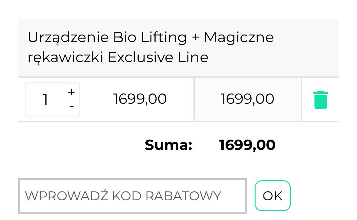 Urządzenie bio lifting + magiczne rękawiczki exclusive line