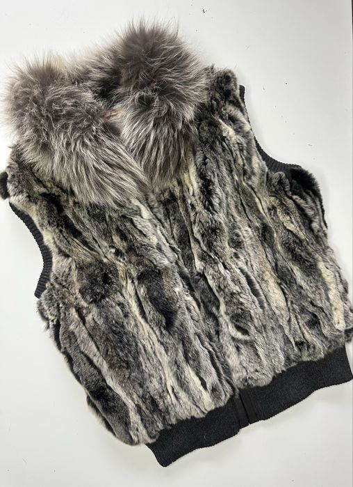 piękna kamizelka futerko naturalne bardzo ładna