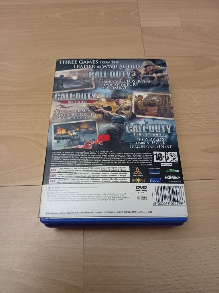 Gra call of duty trilogy ps2