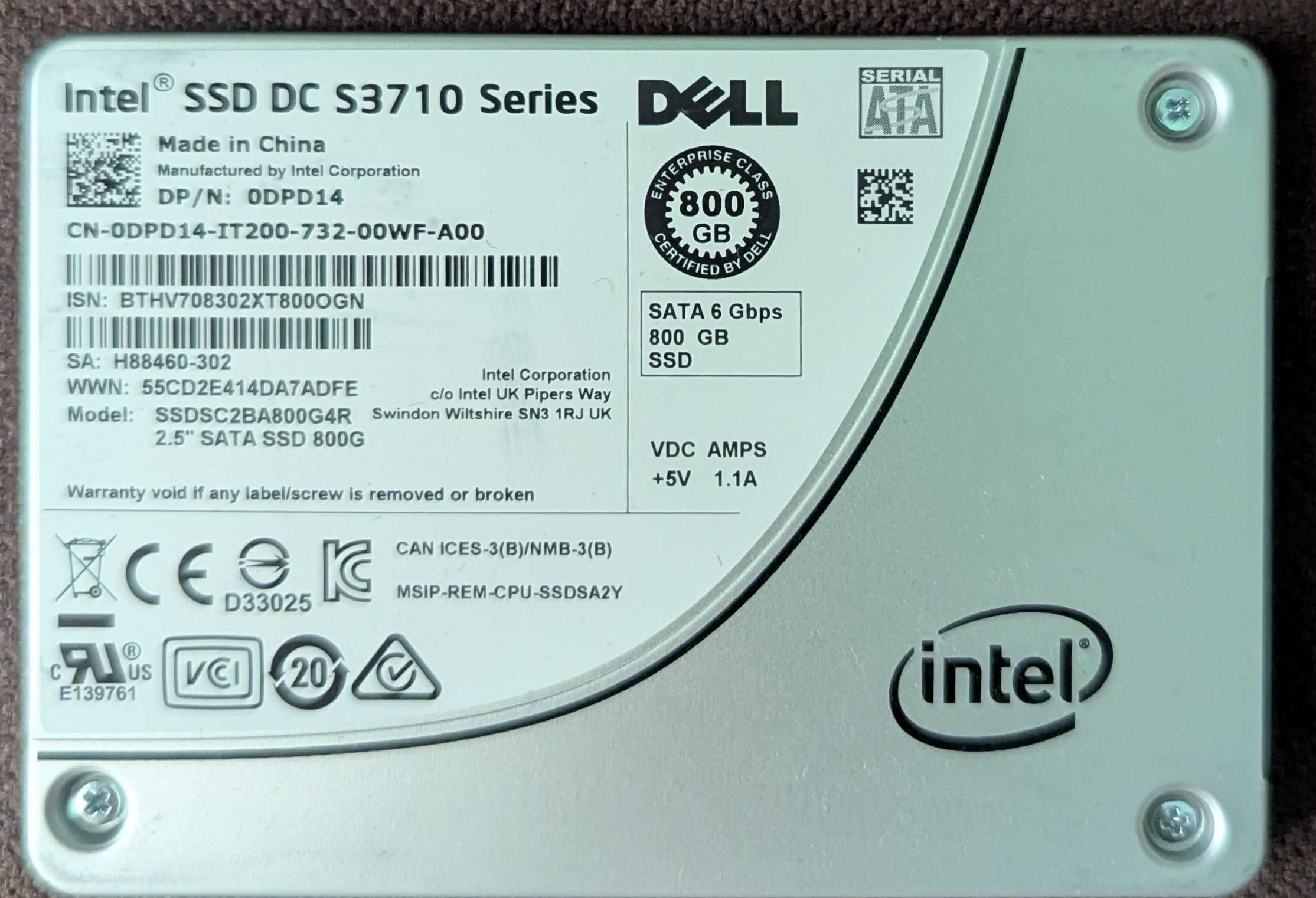 Intel DC 300-480-600-800 MLC Enterprise !!!