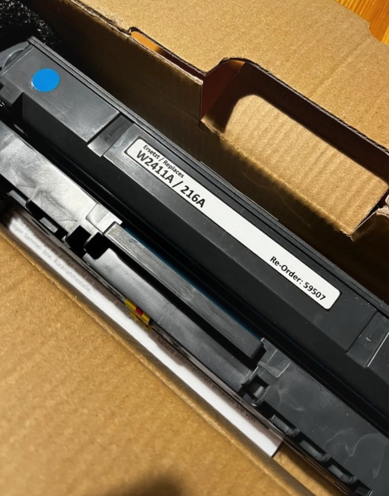 Toner cartridge do drukarki zamiennik HP W2411A/216A CYAN niebieski