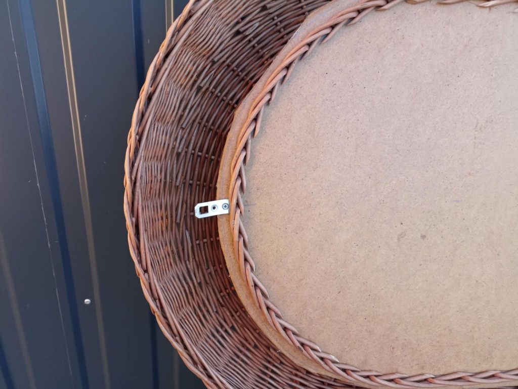 Lustro wiklina rattan stylowe
