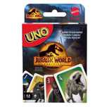 Uno Jurassic World Mattel pudełko,148x91 mm