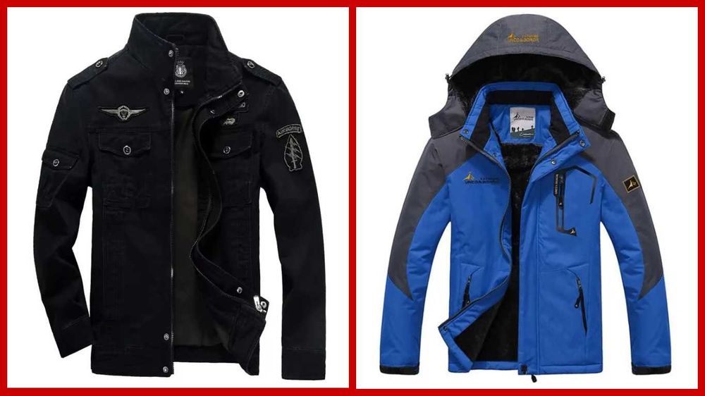 Мужская демисезонная куртка в стиле милитари / теплая зимняя куртка.