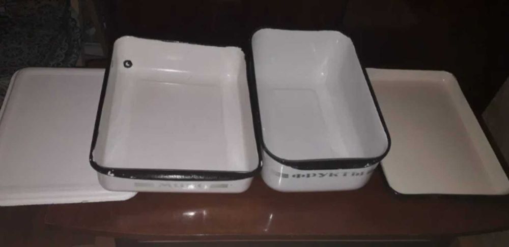 Набор посуди "Колобок 3" СССР, фляга,  банки для сипучих, миски, ковш