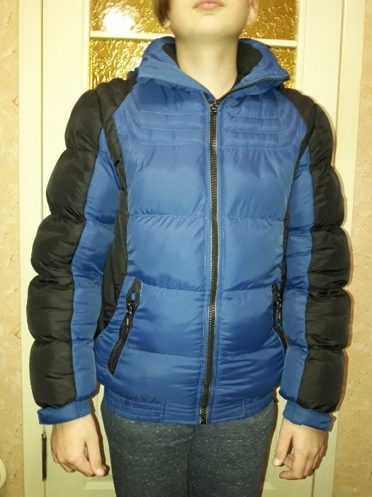 Зимняя теплая курточка для мальчика 9-11 лет