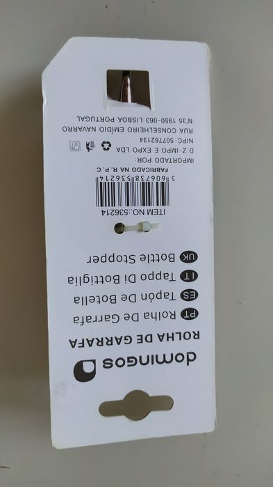 Rolha metal tapa garrafa coração Domingos NOVO