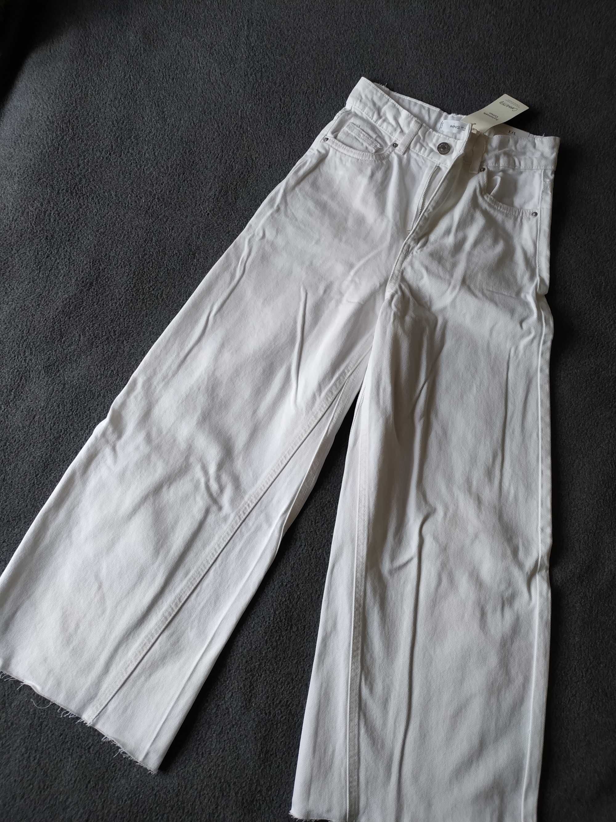 Білі джинси кюлоти Mango