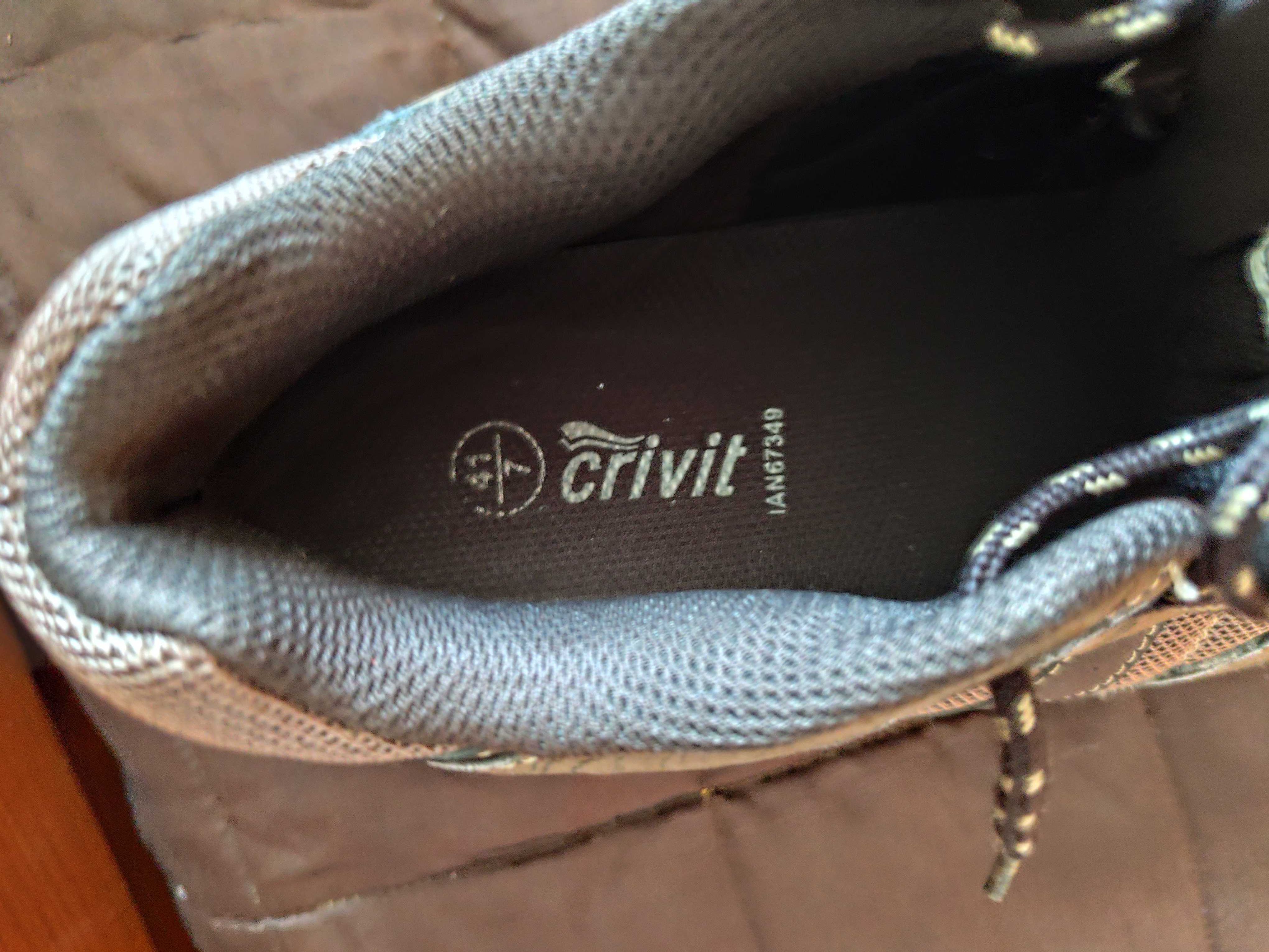 Sapatilhas castanhas CRIVIT, tamanho 41