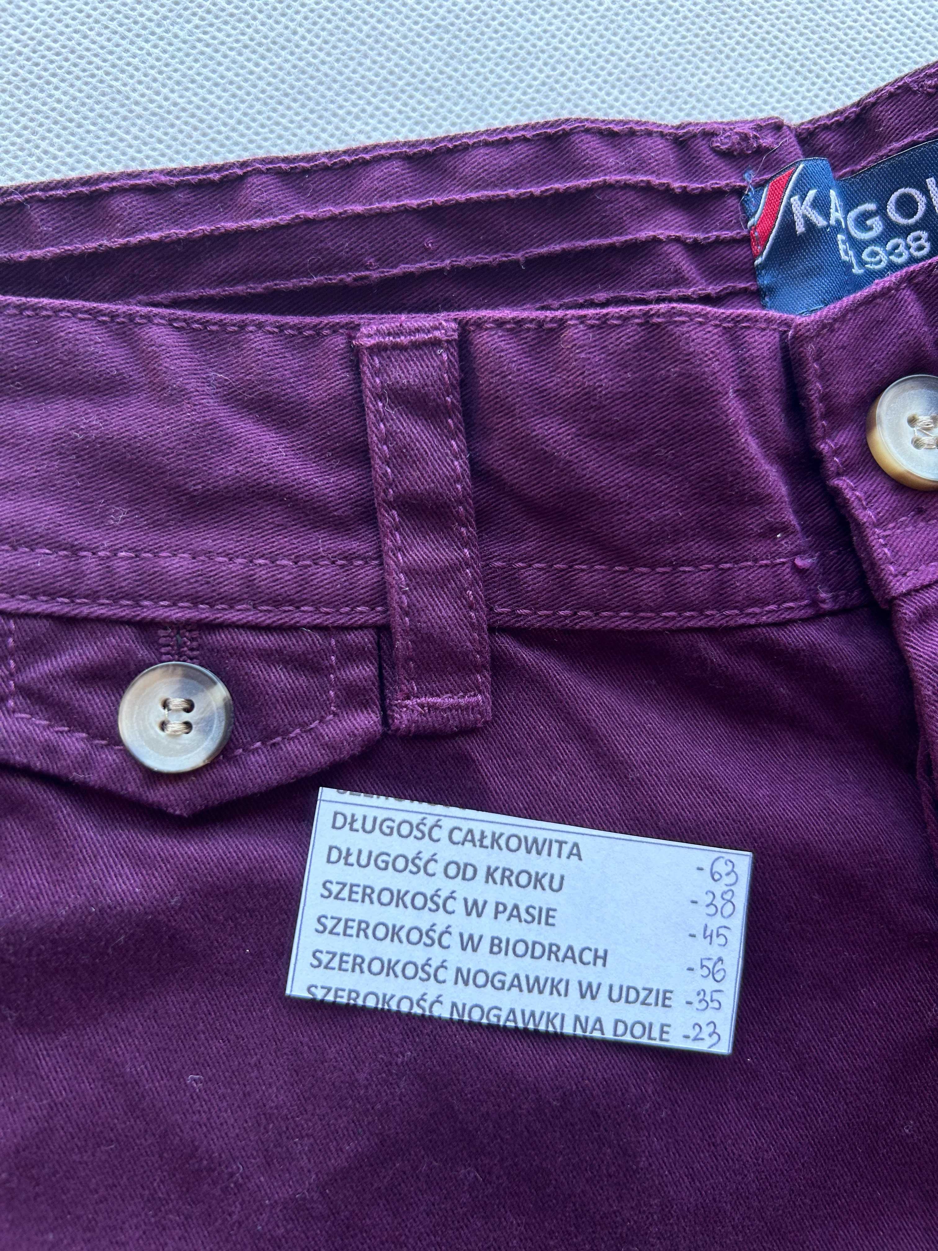 KANGOL _ Nowe z metką fioletowe spodenki szorty L
