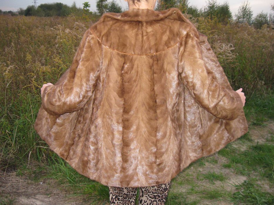 Futro z norek  - naturalne