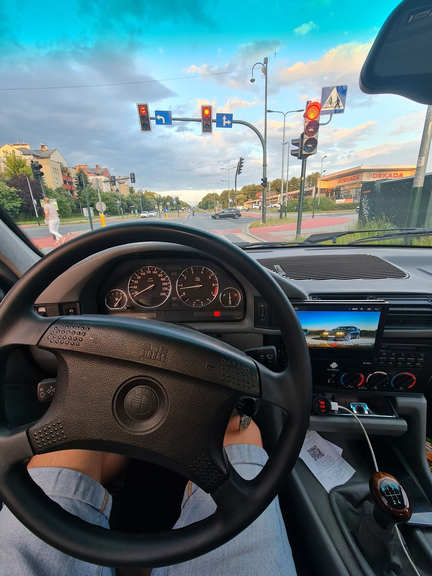 Bmw e34 m50b20 na gwincie z gazem