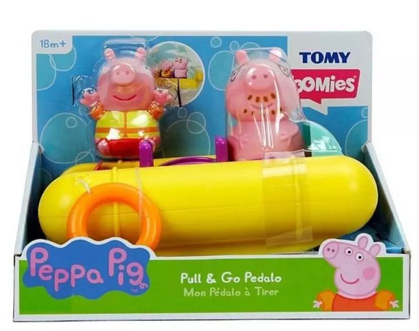 Świnka Peppa Pływający ponton z figurkami. Tomy. Nowy Produkt