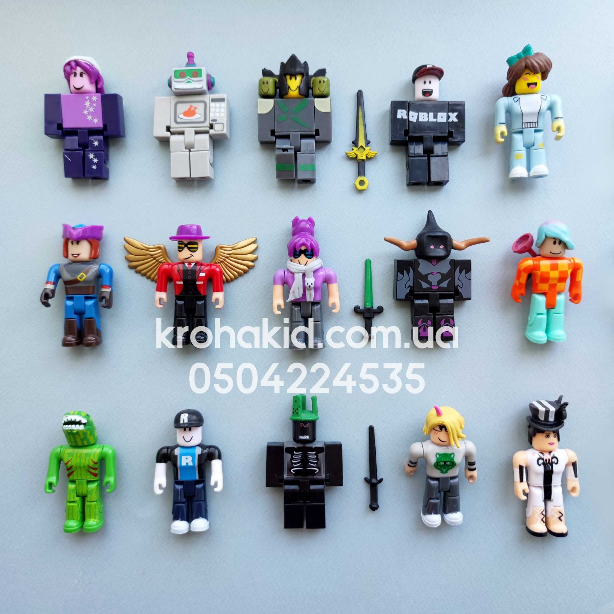 Набір колекційних фігурок Роблокс Roblox 24 чоловічка із аксесуарами