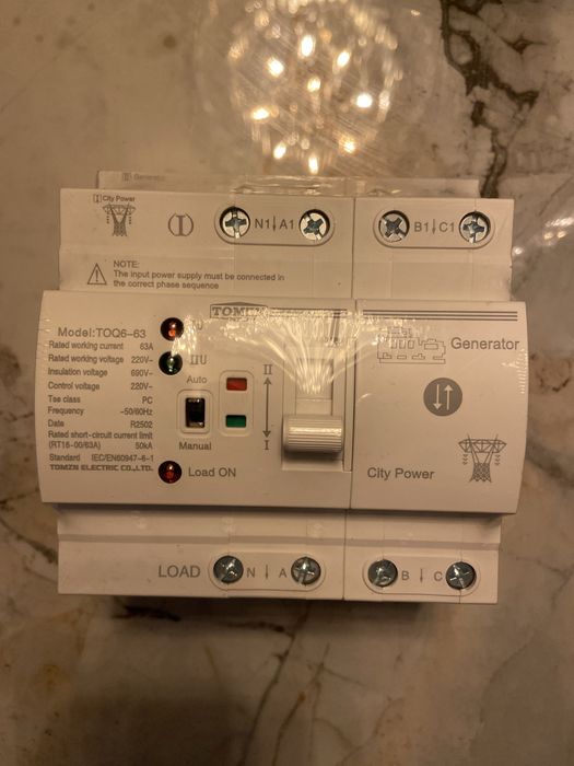 В наявності! АВР TOMZN avr  ибп 1ф 3ф 63а 2р 4р