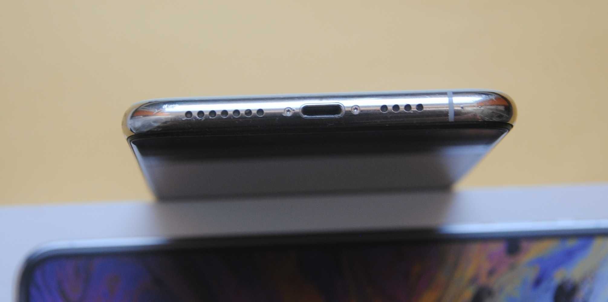iPhone Xs Max 256GB biały, idealny,  91% baterii, ios 17