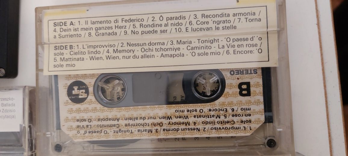 Pavarotti Mazowsze kolędy klasyka itp kasety