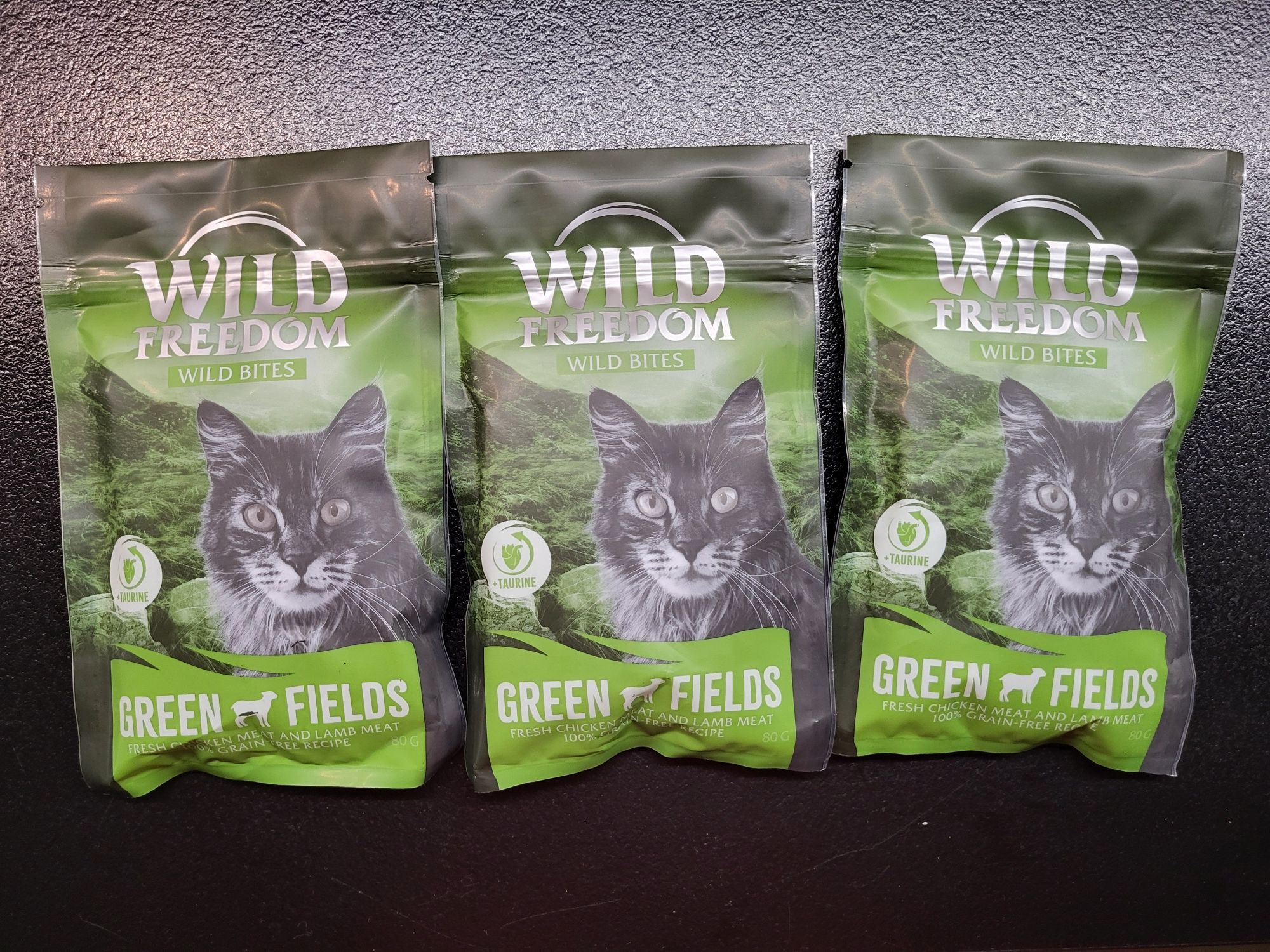 Wild Freedom Snack - Wild Bites, bez zbóż, przysmak dla kota, 3 x 80 g