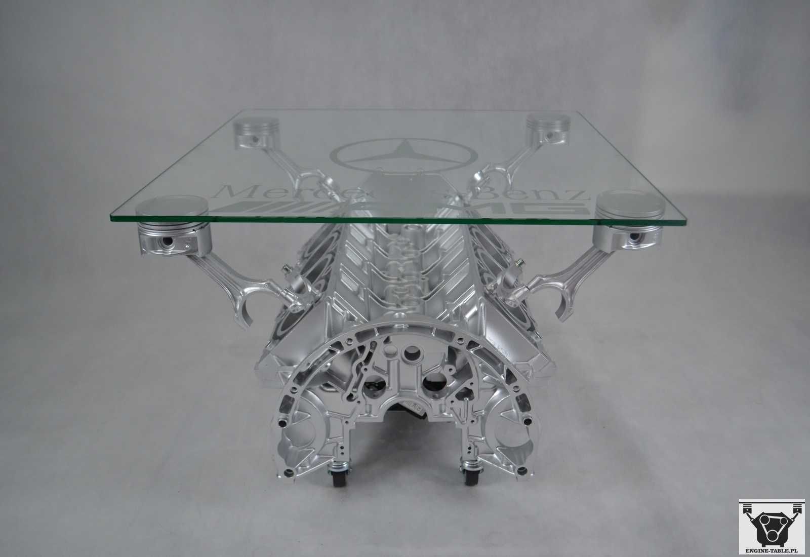 Stolik z silnika V8 idealny do biura PREZENT ENGINE TABLE WYSYŁKA