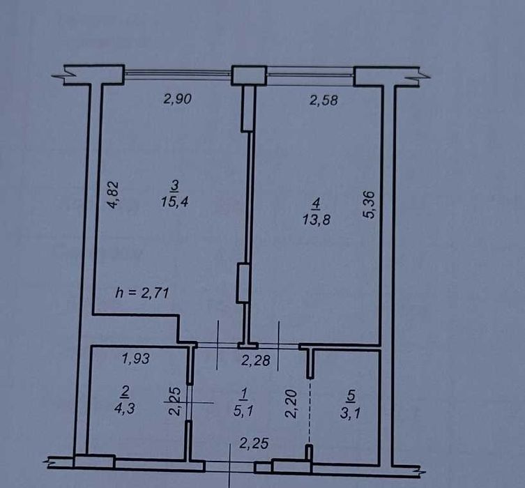 Продається готова квартира для ремонту