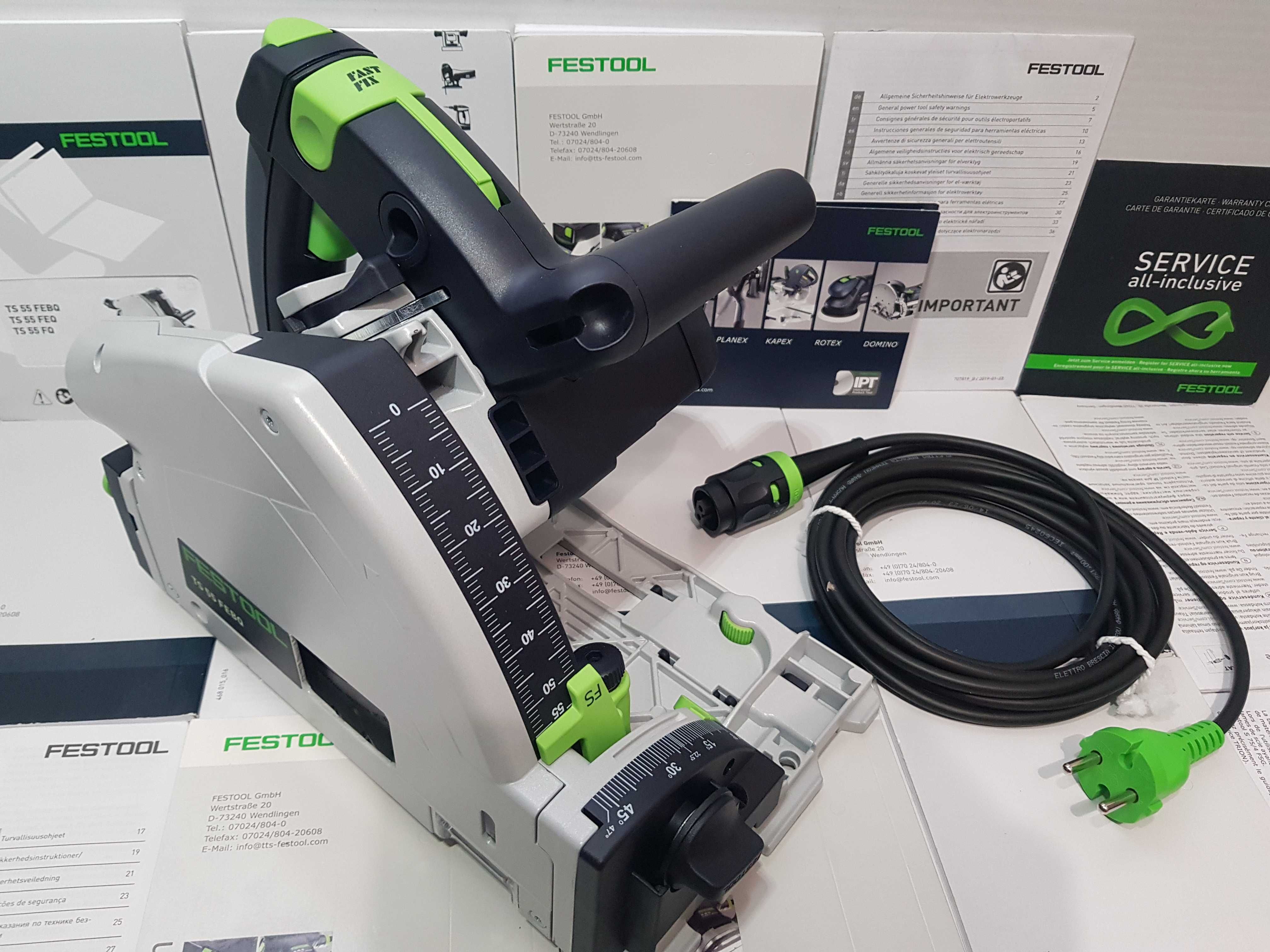 FESTOOL TS 55 FEBQ pila pilarka 1200w regulacja Nowa