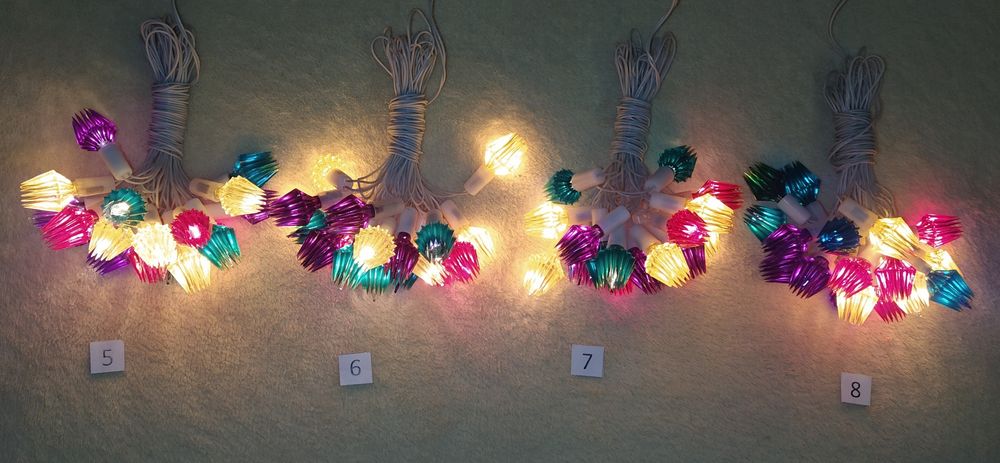 Гірлянда стара радянська СРСР СССР гірлянда спектр космос хрустальна