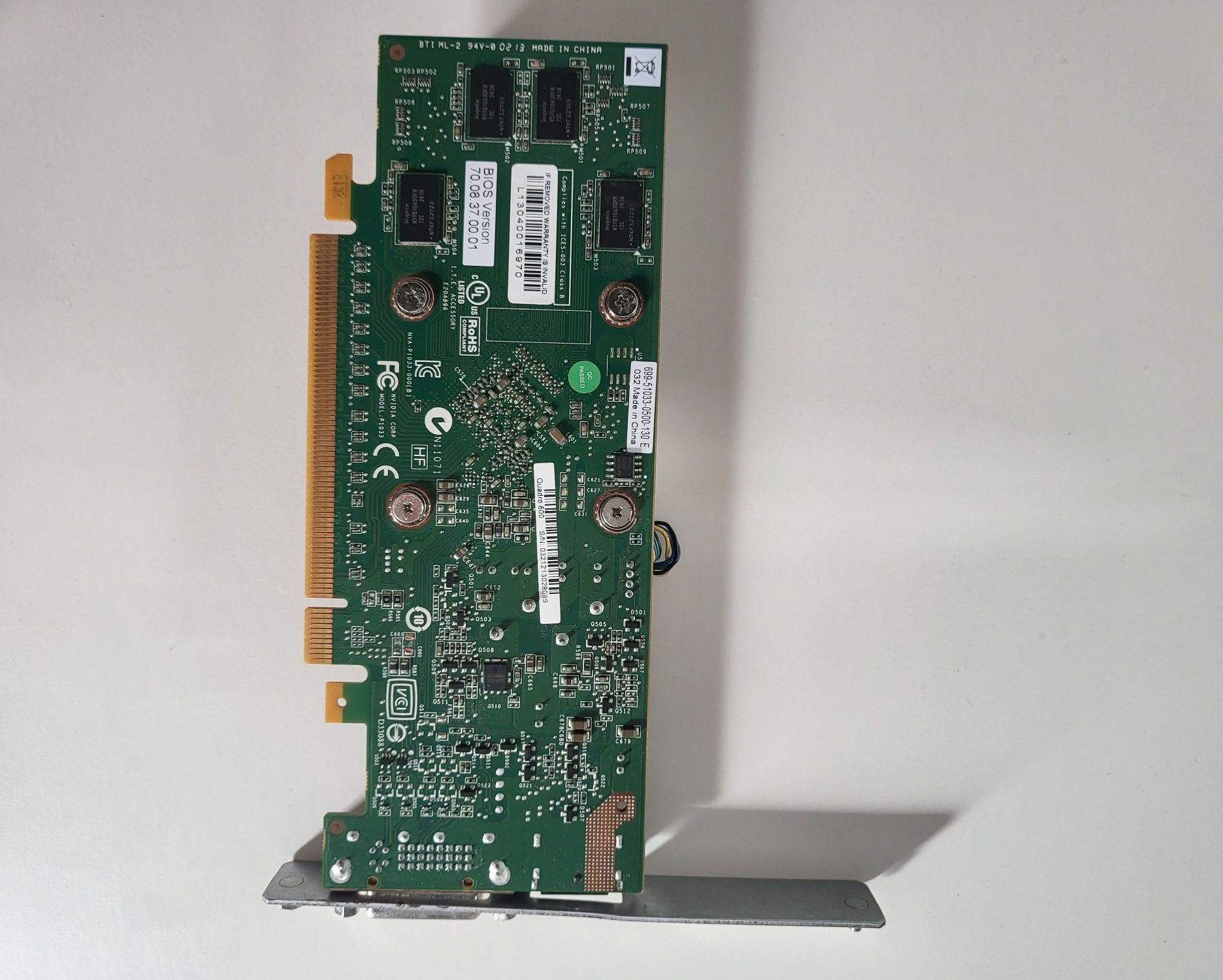Видеокарта PCI-E NVIDIA Quadro 600 1GB GDDR3 (128bit) DVI