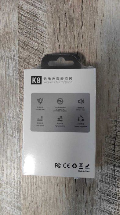 Беспроводной микрофон К8 для телефона android type-c в плёнке