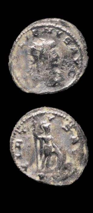 2 Antoniniano de Salonina & Galieno Império Romano