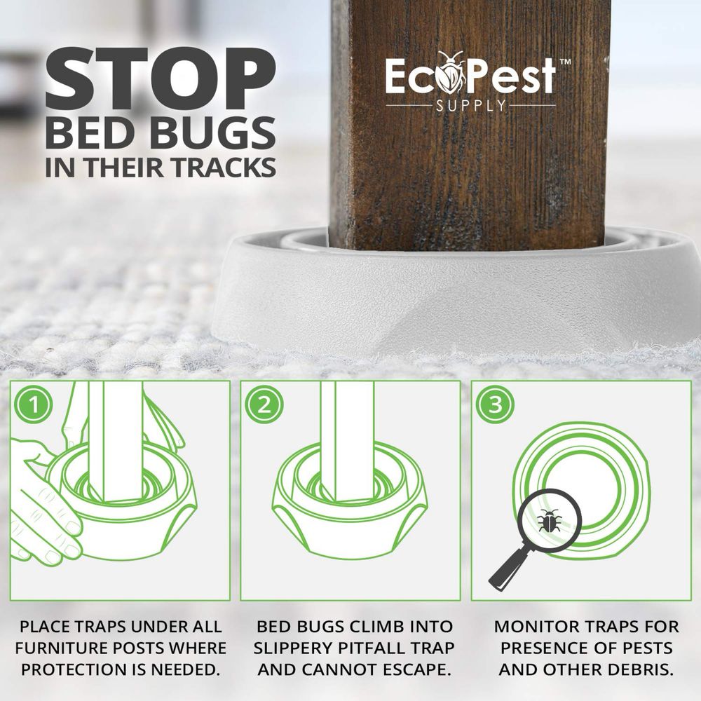 Bed Bug Blocker (Pro) Pułapka na owady (biała)  12 szt.