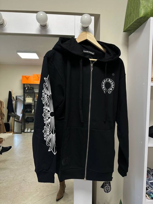 Кофта chrome hearts худи кофта черная хром