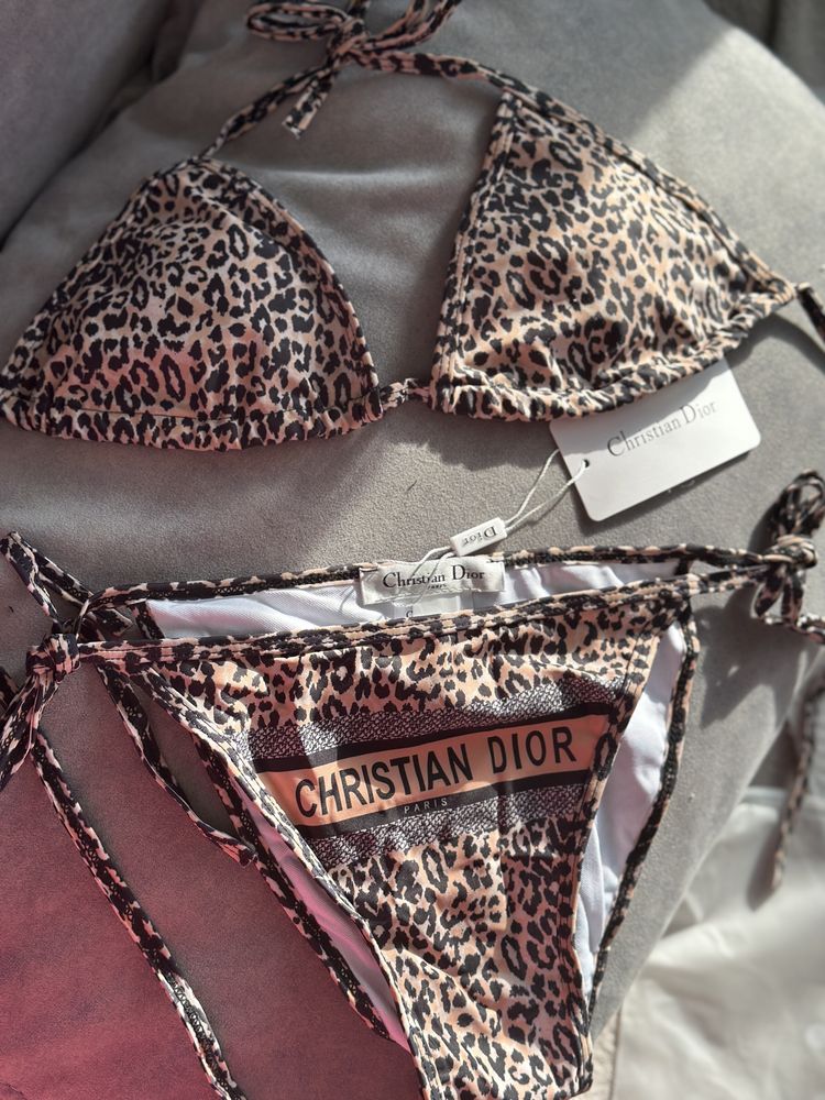Купальник жіночий Christian Dior леопардовий леопард принт 2025