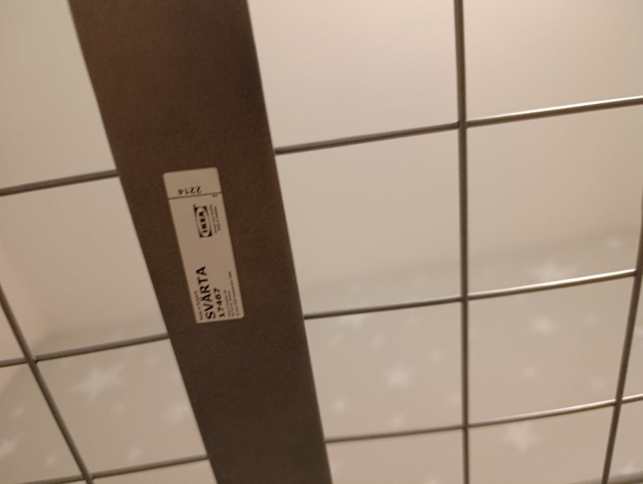 Łóżko piętrowe na antresoli IKEA SVARTA 90x200 cm + materac lateksowy