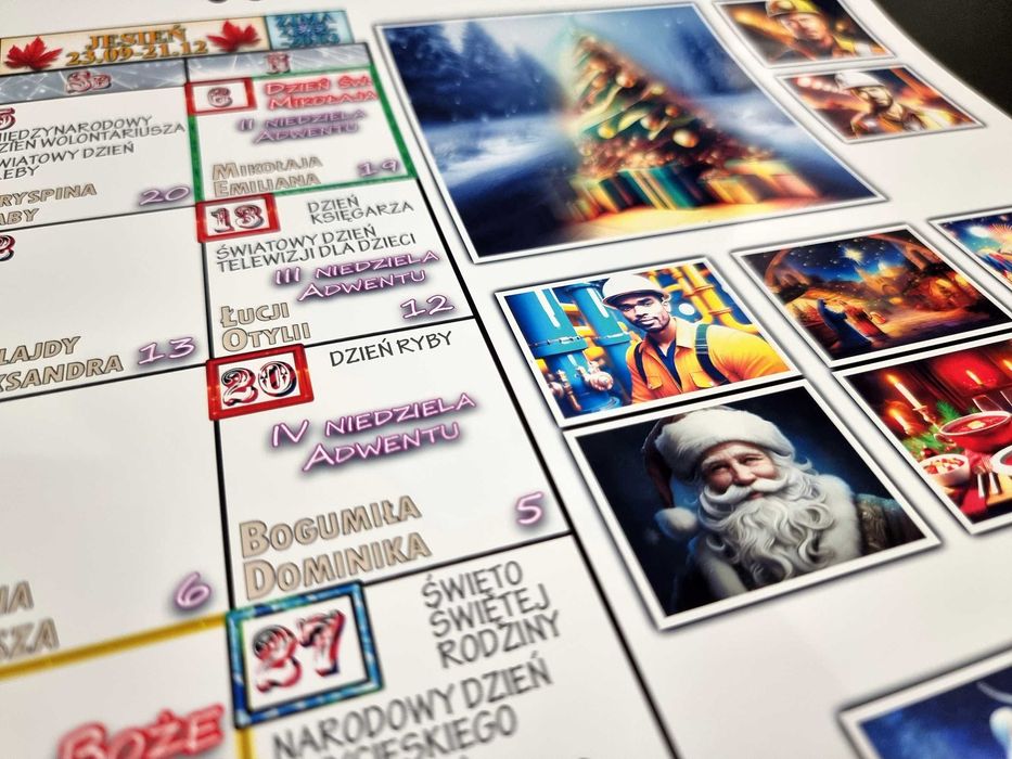 Kalendarz ścienny 2026 42cm/30cm A3