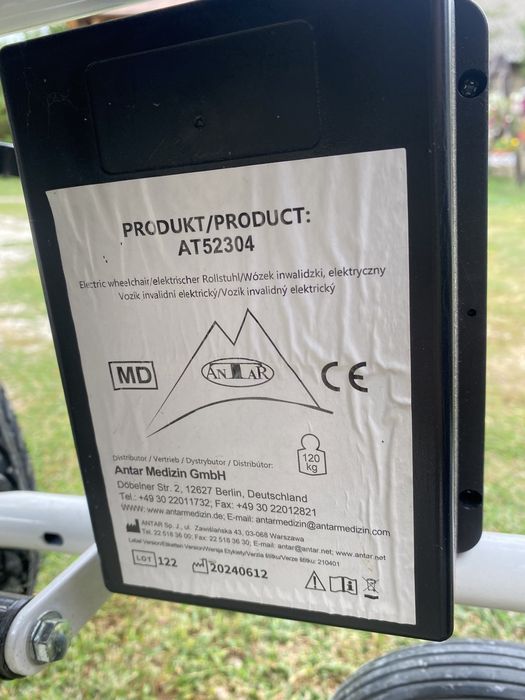 Elektryczny wózek inwalidzki antar