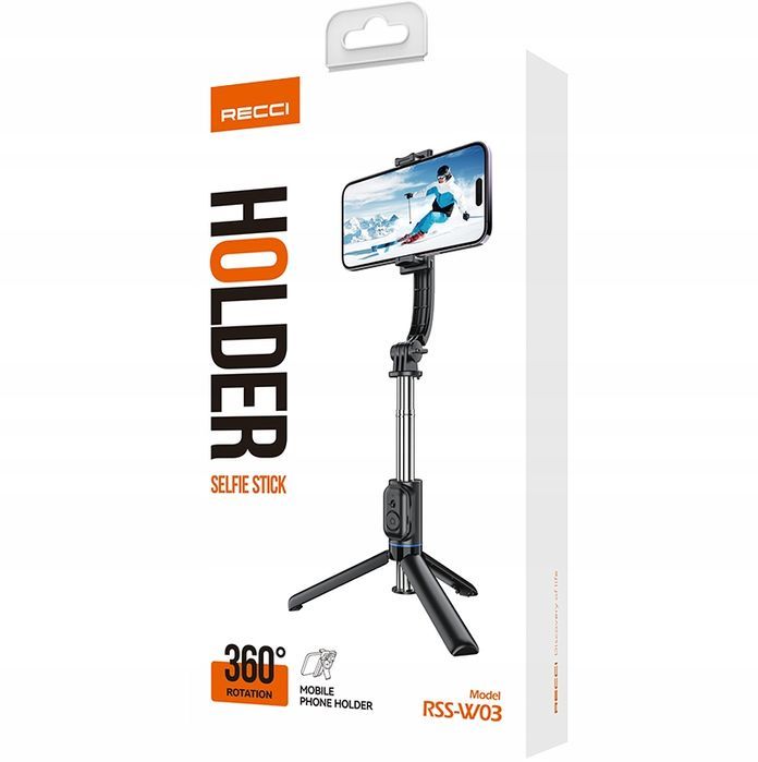 Kijek Do Selfie Stick Na Telefon Tripod Statyw Z Pilotem Bluetooth