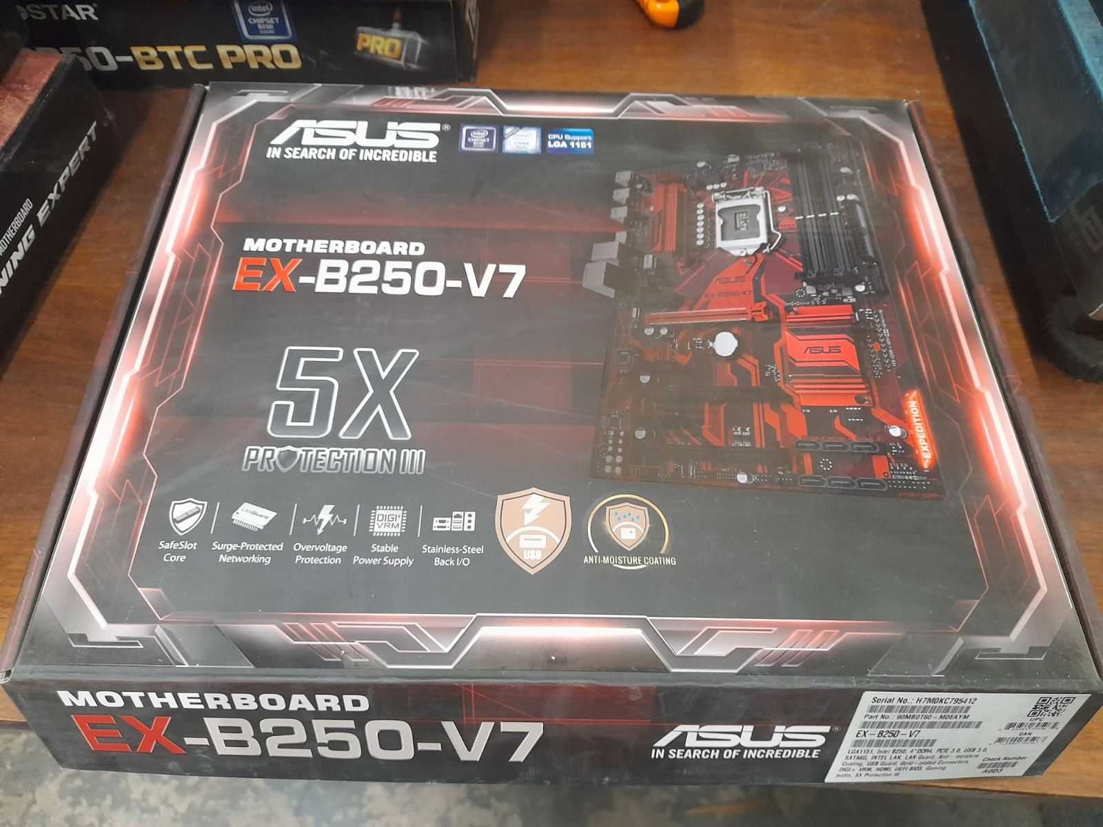 Комплект материнська плата ASUS EX 250 V7 плюс INTEL Celeron G3900